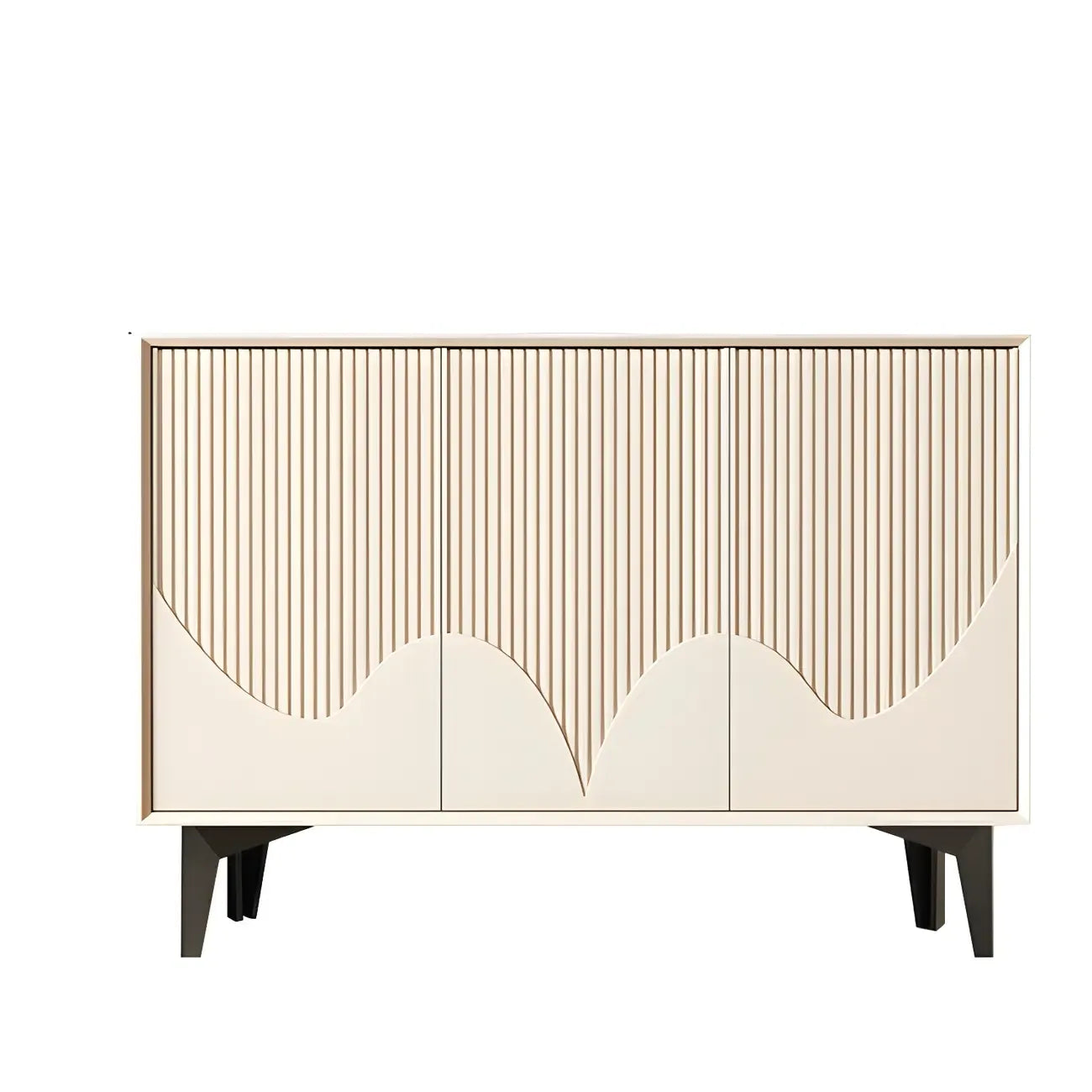 Hallway White Wood Shoe Cabinet with Slate