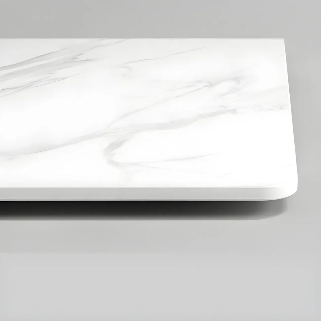 Hallway White Wood Shoe Cabinet with Slate