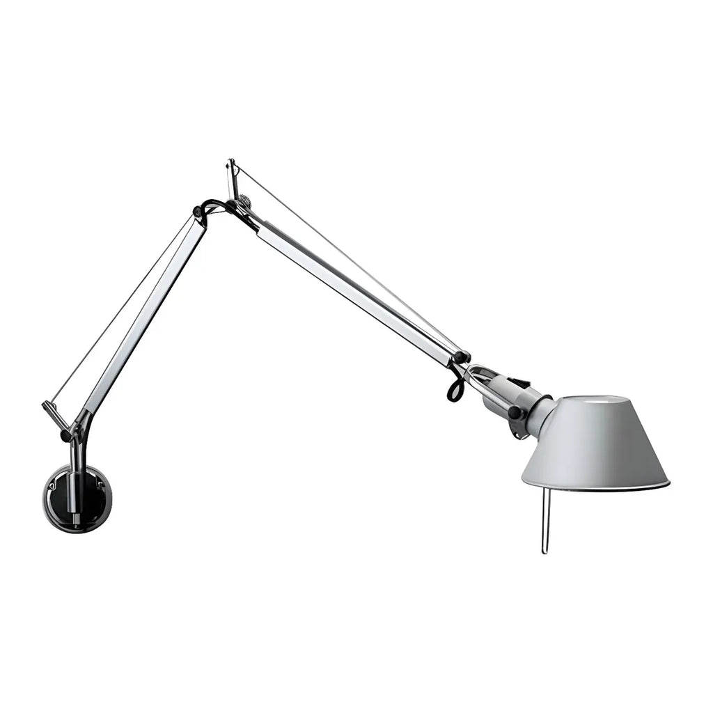 28.5 Modern Black Swing Arm Wall Light for Interior Spaces