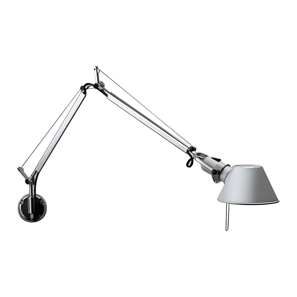 28.5 Modern Black Swing Arm Wall Light for Interior Spaces