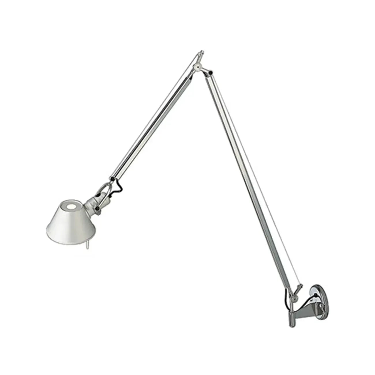 28.5 Modern Black Swing Arm Wall Light for Interior Spaces