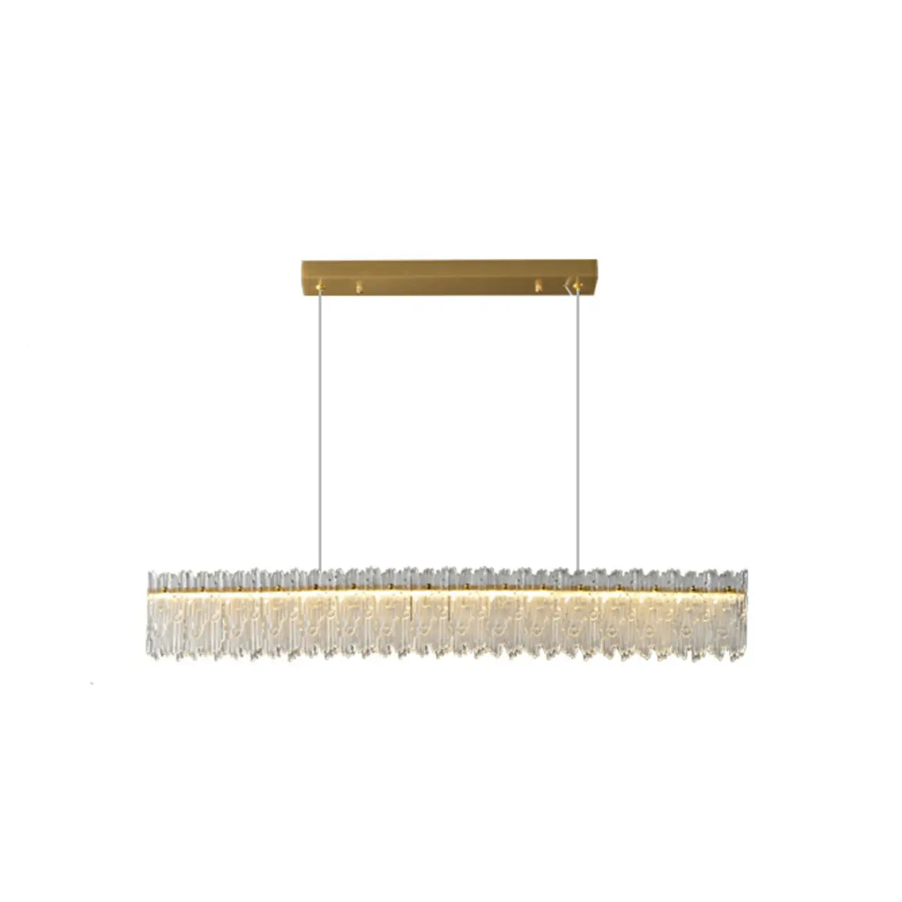 Modern Glass 3 Dimming LED Island Pendant Light for Kitchen