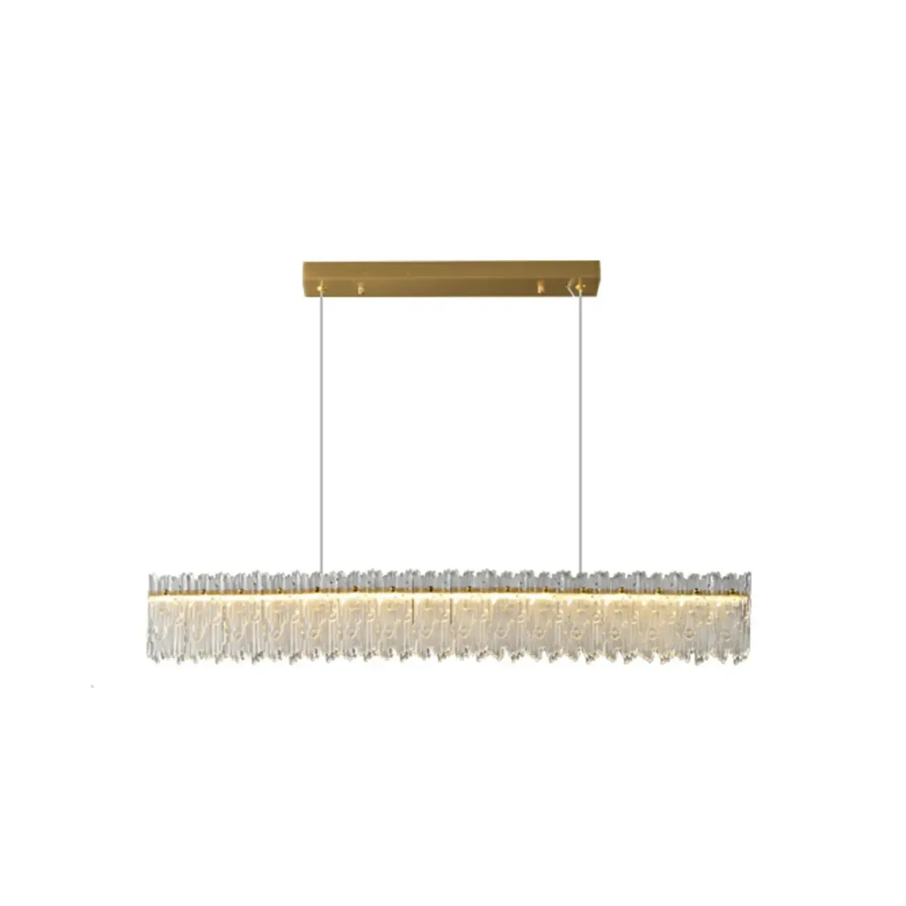 Modern Glass 3 Dimming LED Island Pendant Light for Kitchen