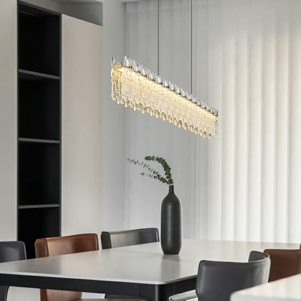 Modern Glass 3 Dimming LED Island Pendant Light for Kitchen