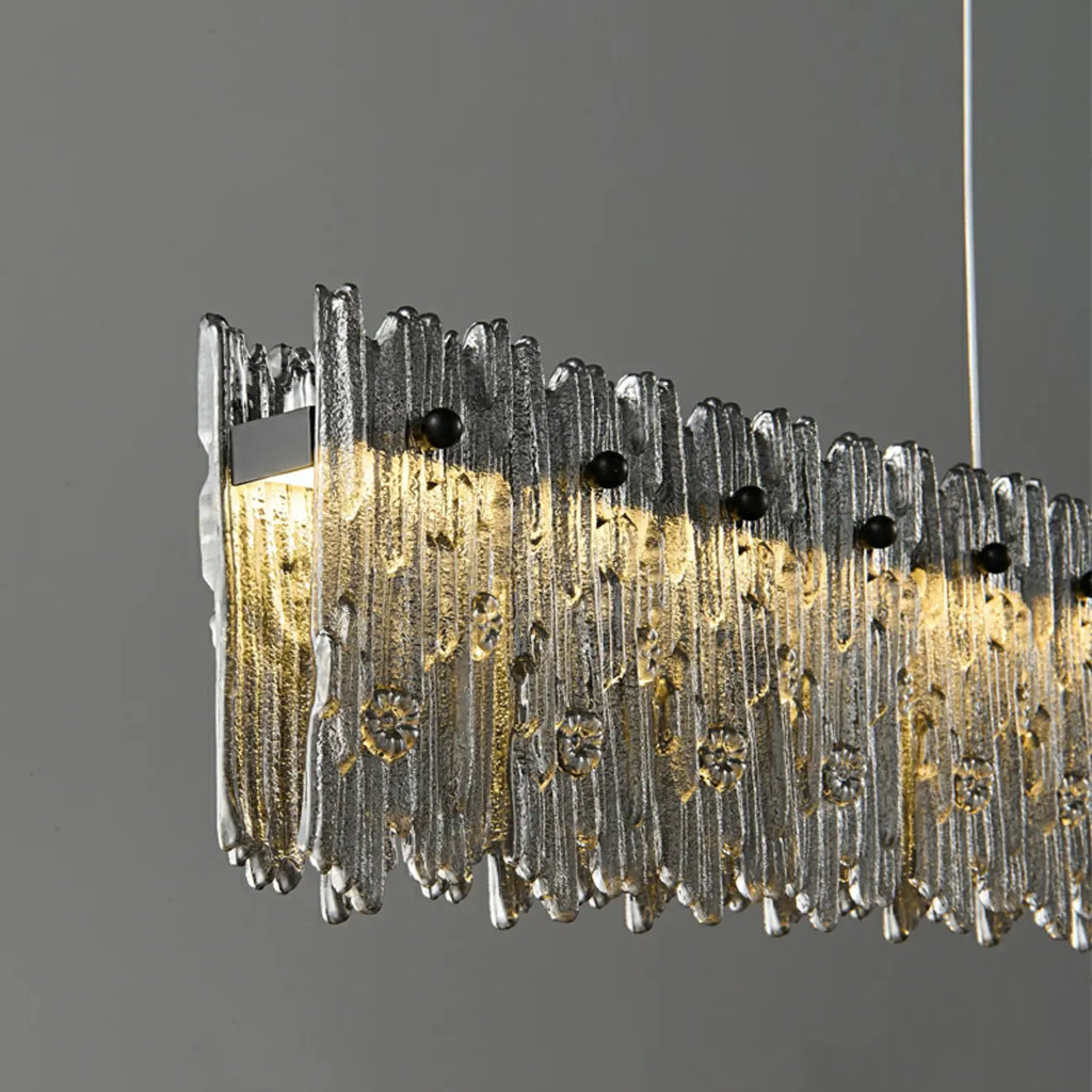 Modern Glass 3 Dimming LED Island Pendant Light for Kitchen