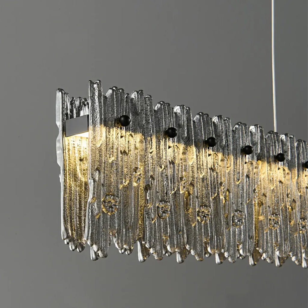 Modern Glass 3 Dimming LED Island Pendant Light for Kitchen