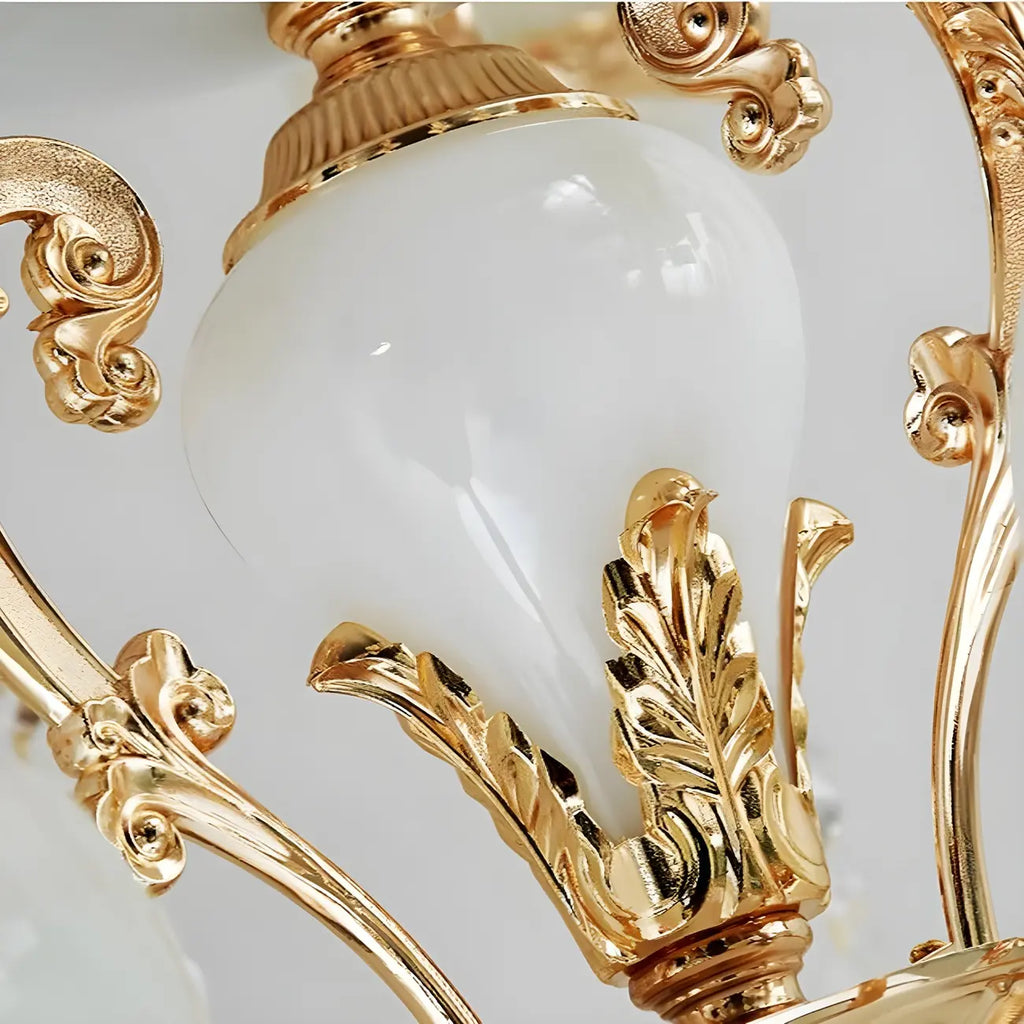 Large Gold Multi-Tier up Light Crystal Pendant Ceiling Chandelier