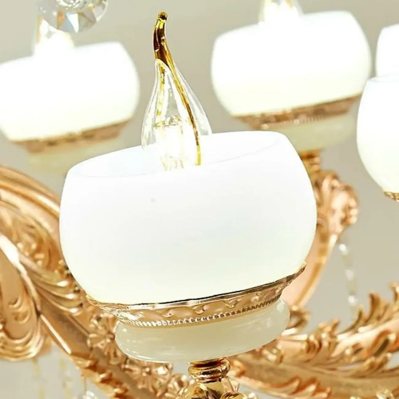 Large Gold Multi-Tier up Light Crystal Pendant Ceiling Chandelier