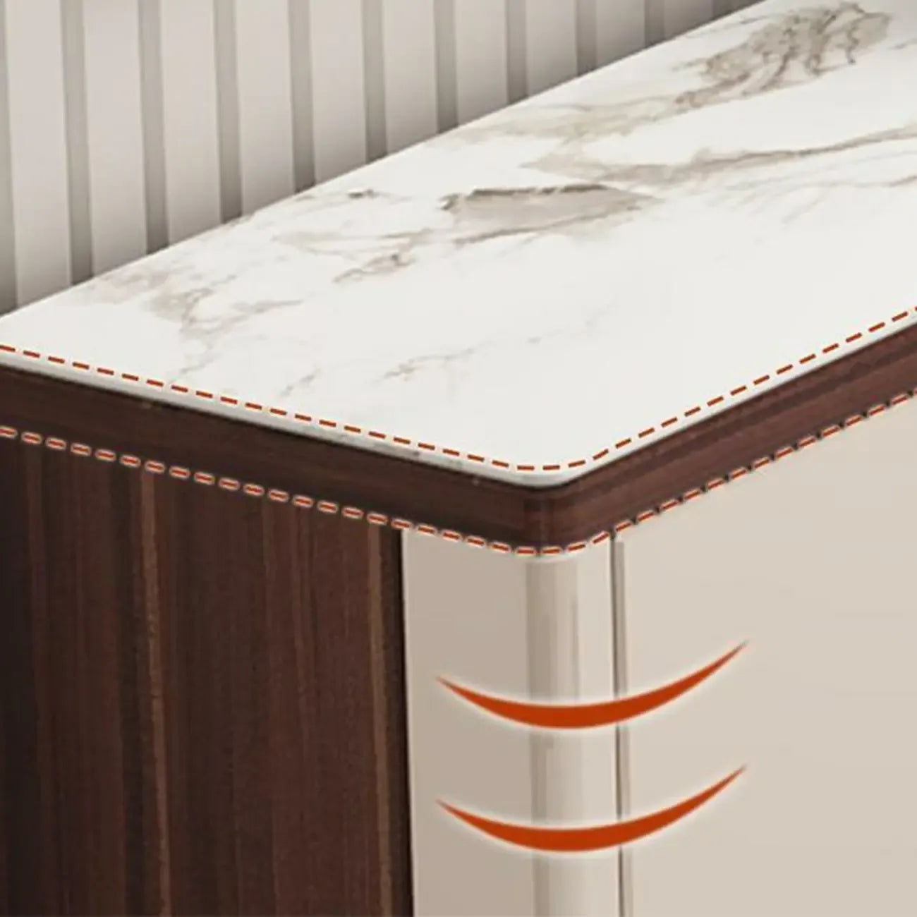 Rectangular Wood Entryway Beige Shoe Storage Cabinet