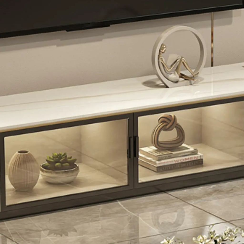 70.9 Grey Stone Multi Drawer TV Stand with Cable Management