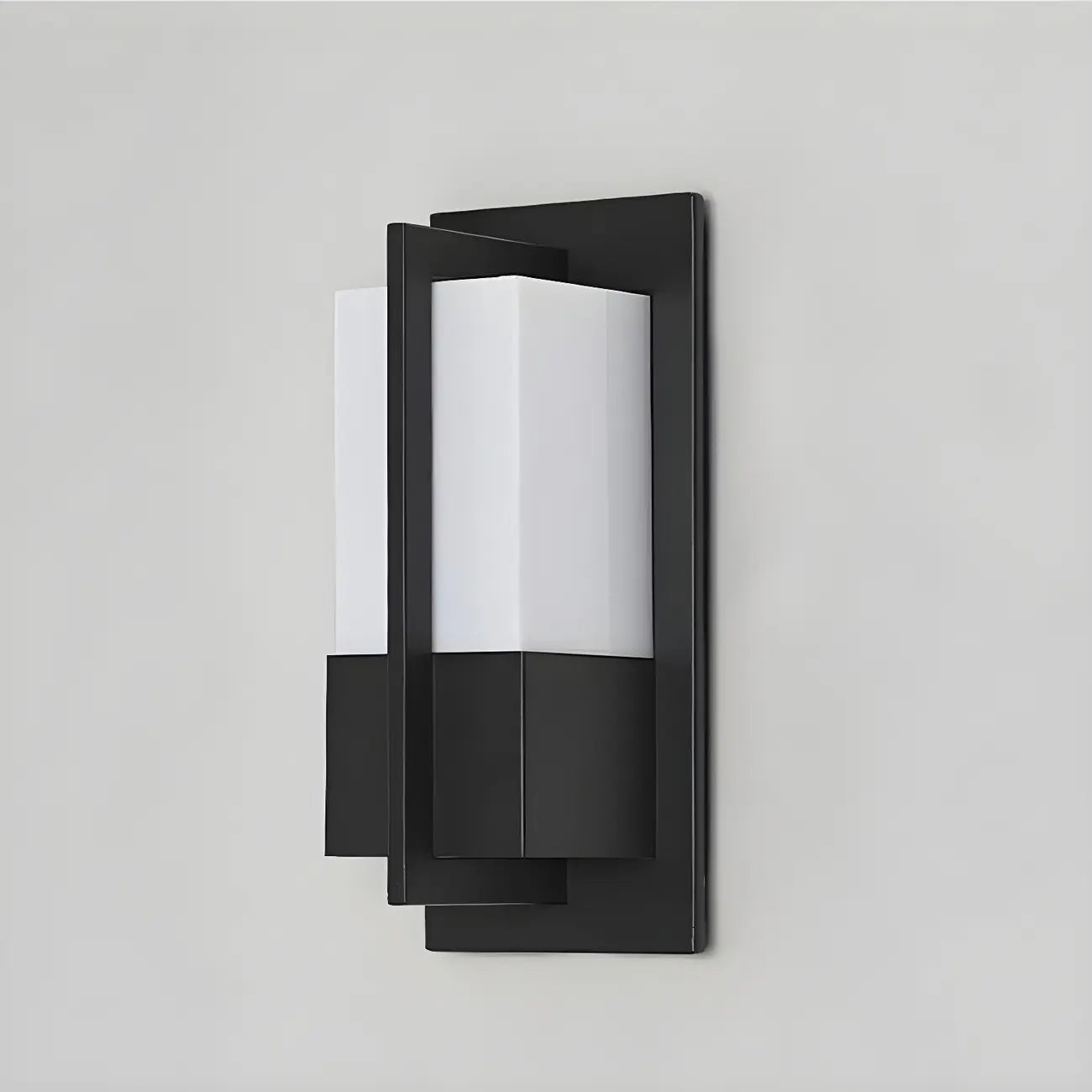 Modern Black Rectangle LED Outdoor Wall Light