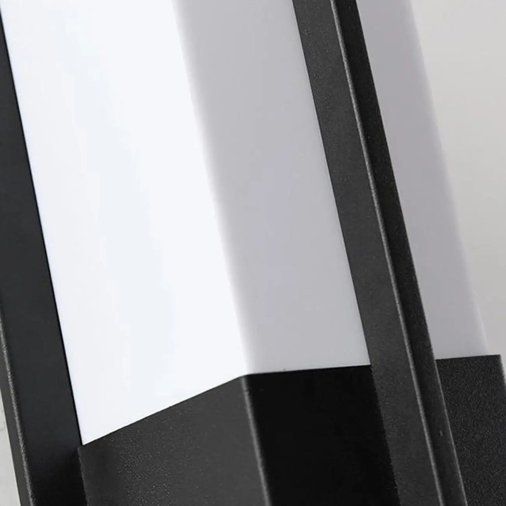 Modern Black Rectangle LED Outdoor Wall Light