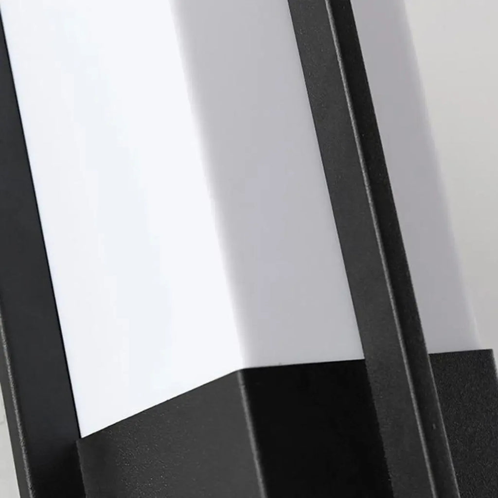 Modern Black Rectangle LED Outdoor Wall Light