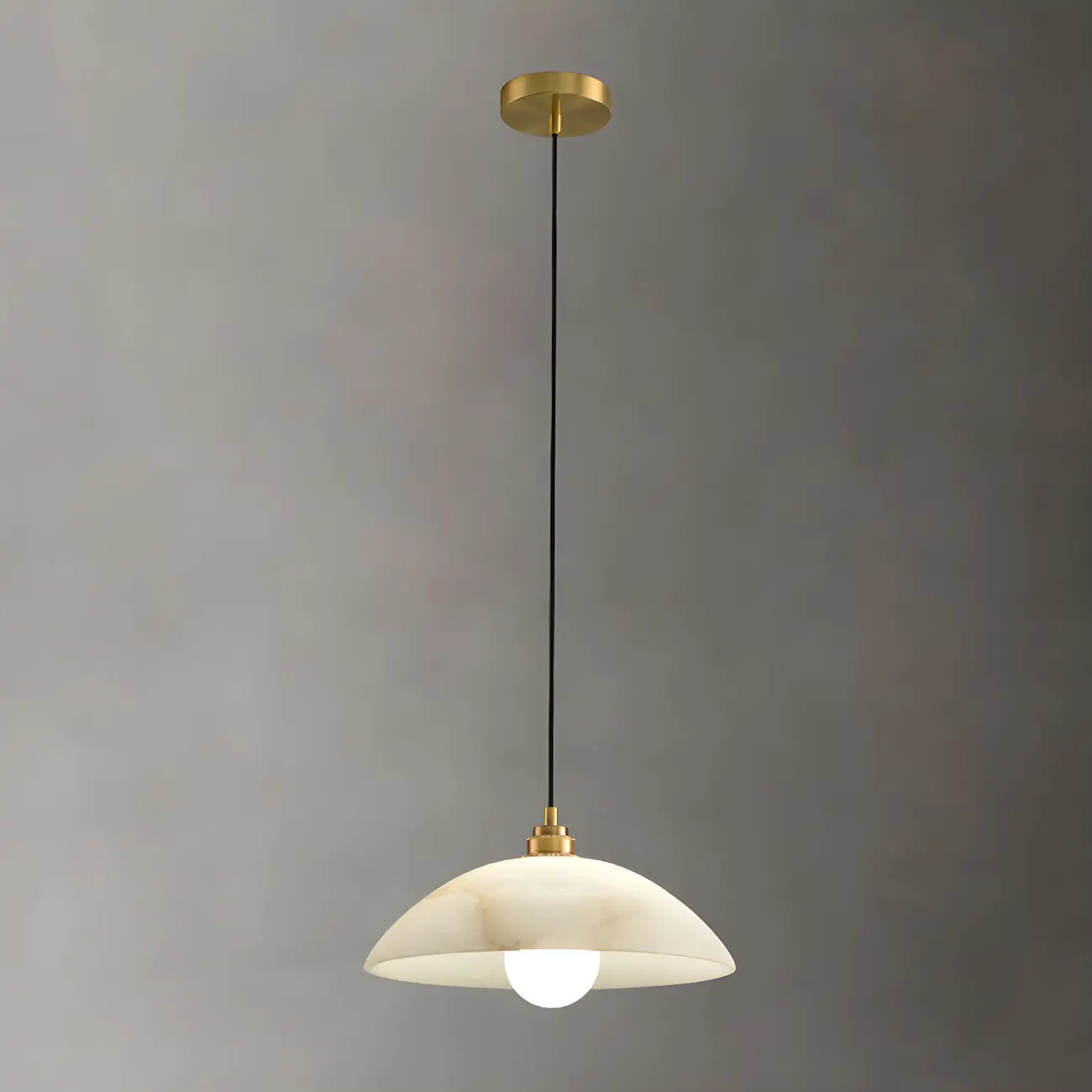 Modern Gold Stone Dome Pendant Light for Kitchen Island