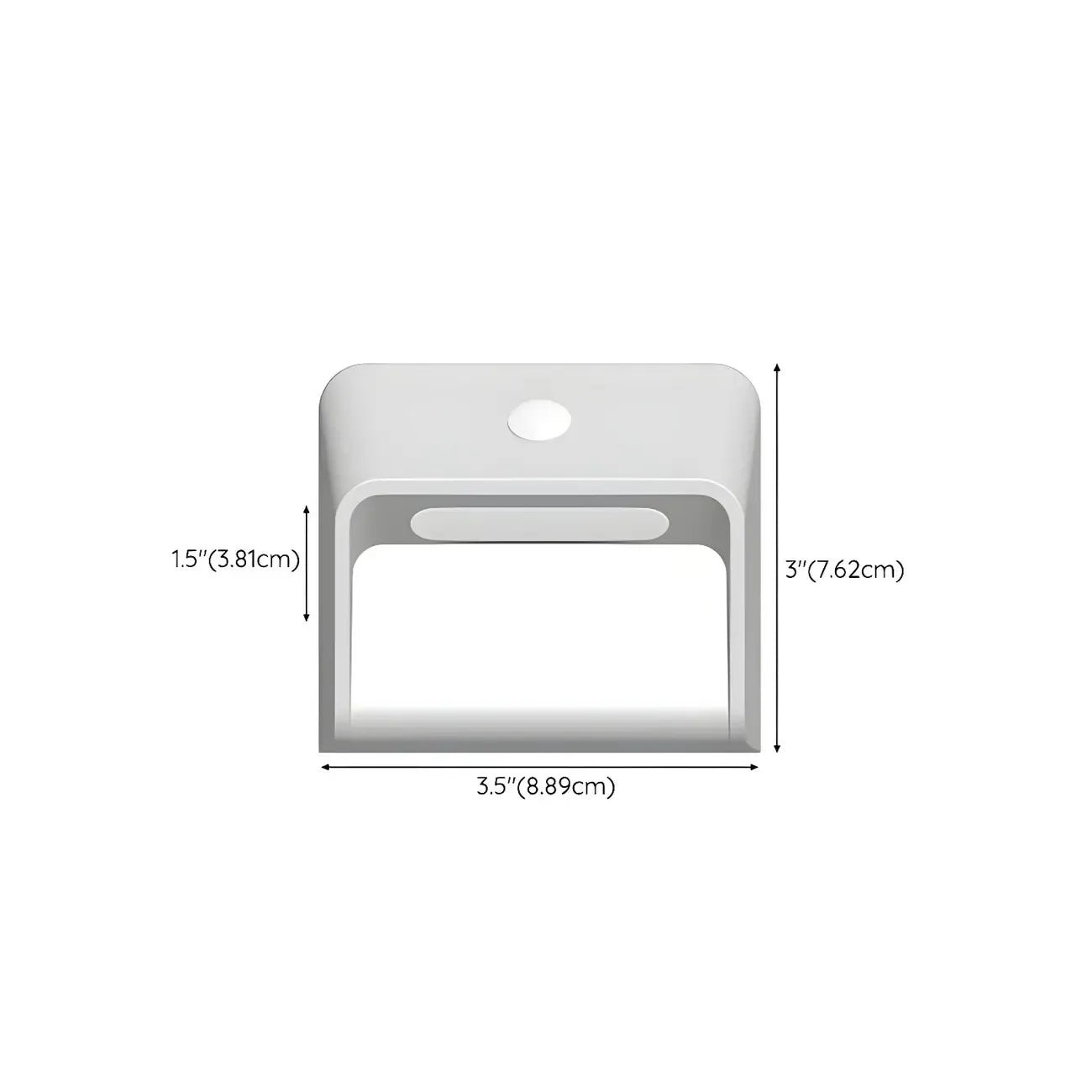 Modern Plastic White Rechargeable Wall Sconce