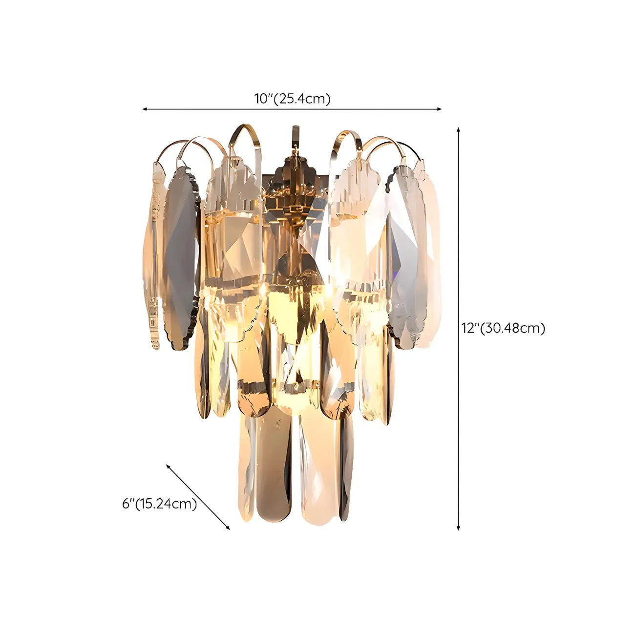 Artistic Wall Sconce with Brass Finish for Living Room Decor