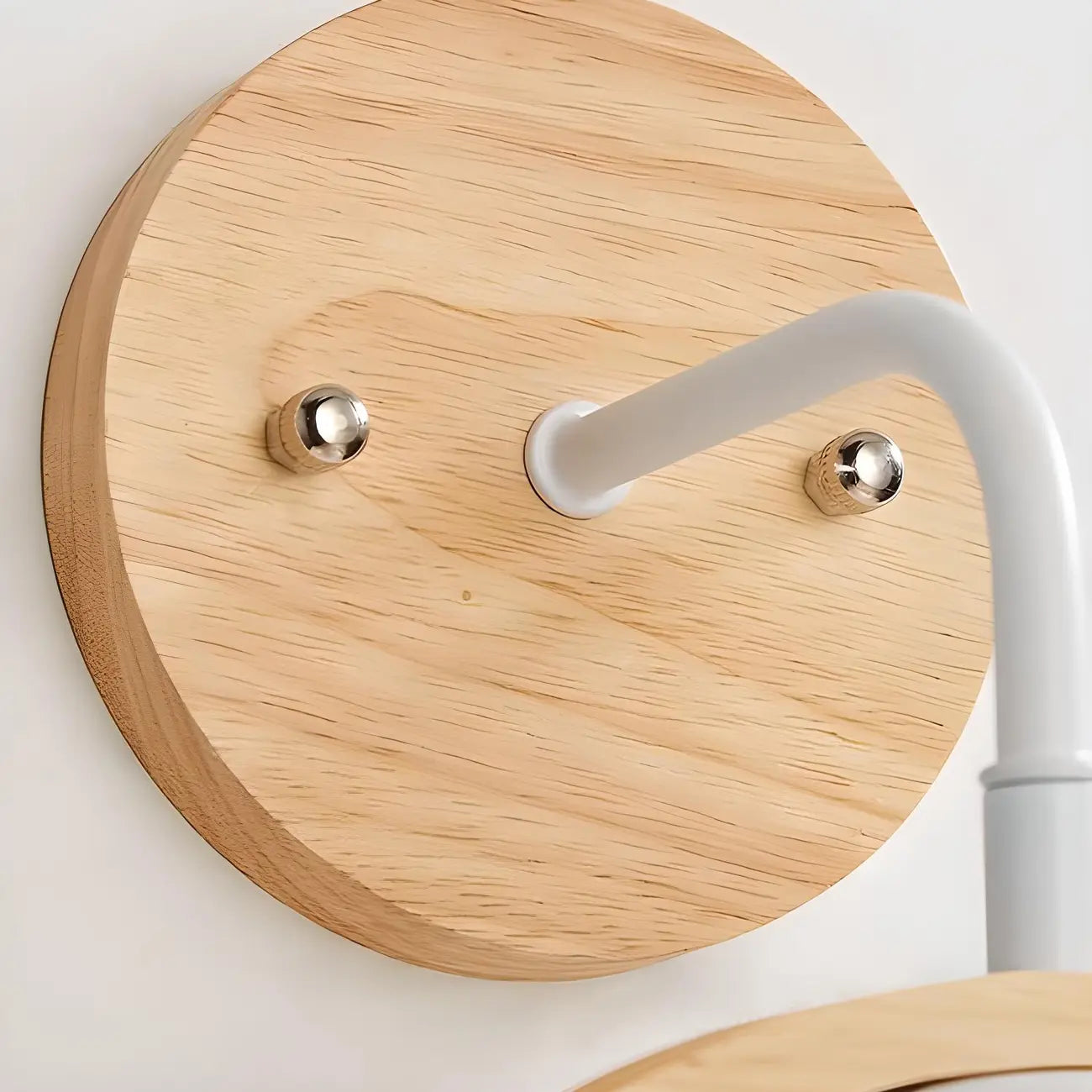 Creative Wooden Ring Wall Sconce with Bird for Living Room