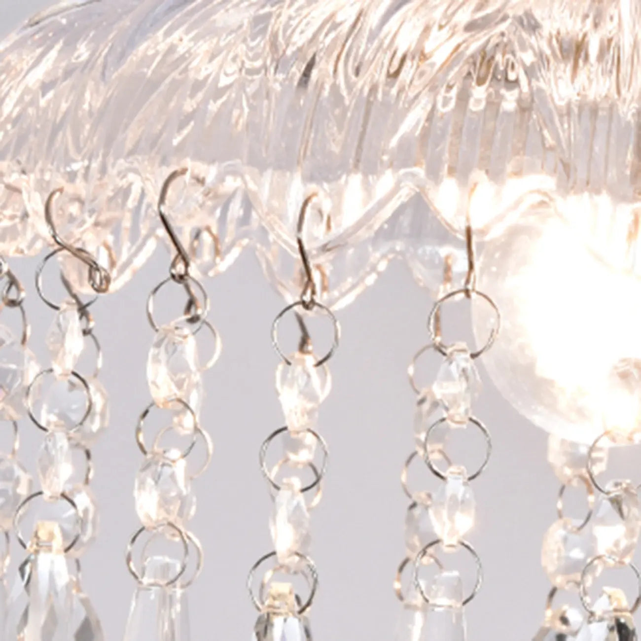 Mini 1 Light Gold Crystal Chandelier Semi Flush Ceiling Light