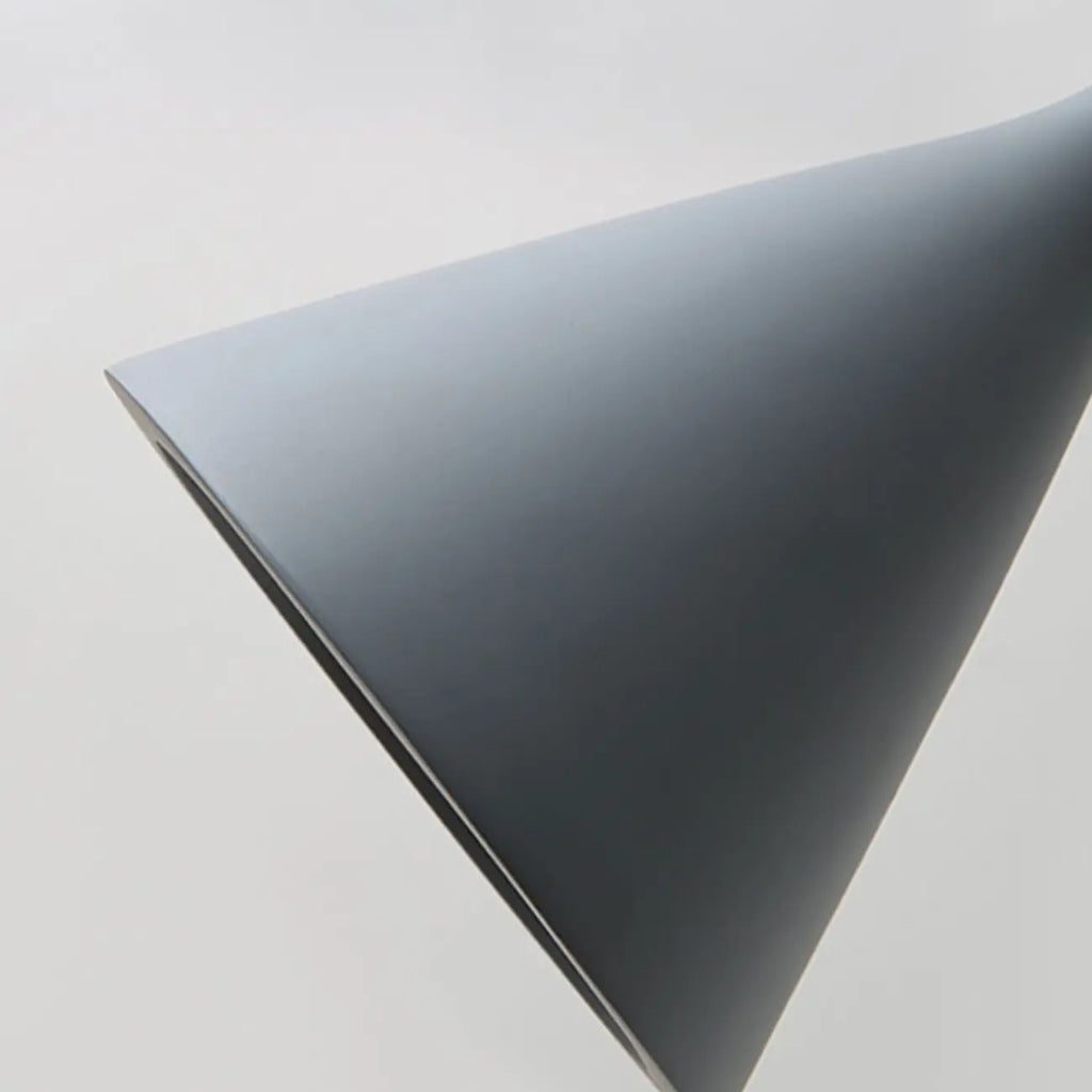 Aluminum Cone Minimalist Gray Bedroom Pendant Light