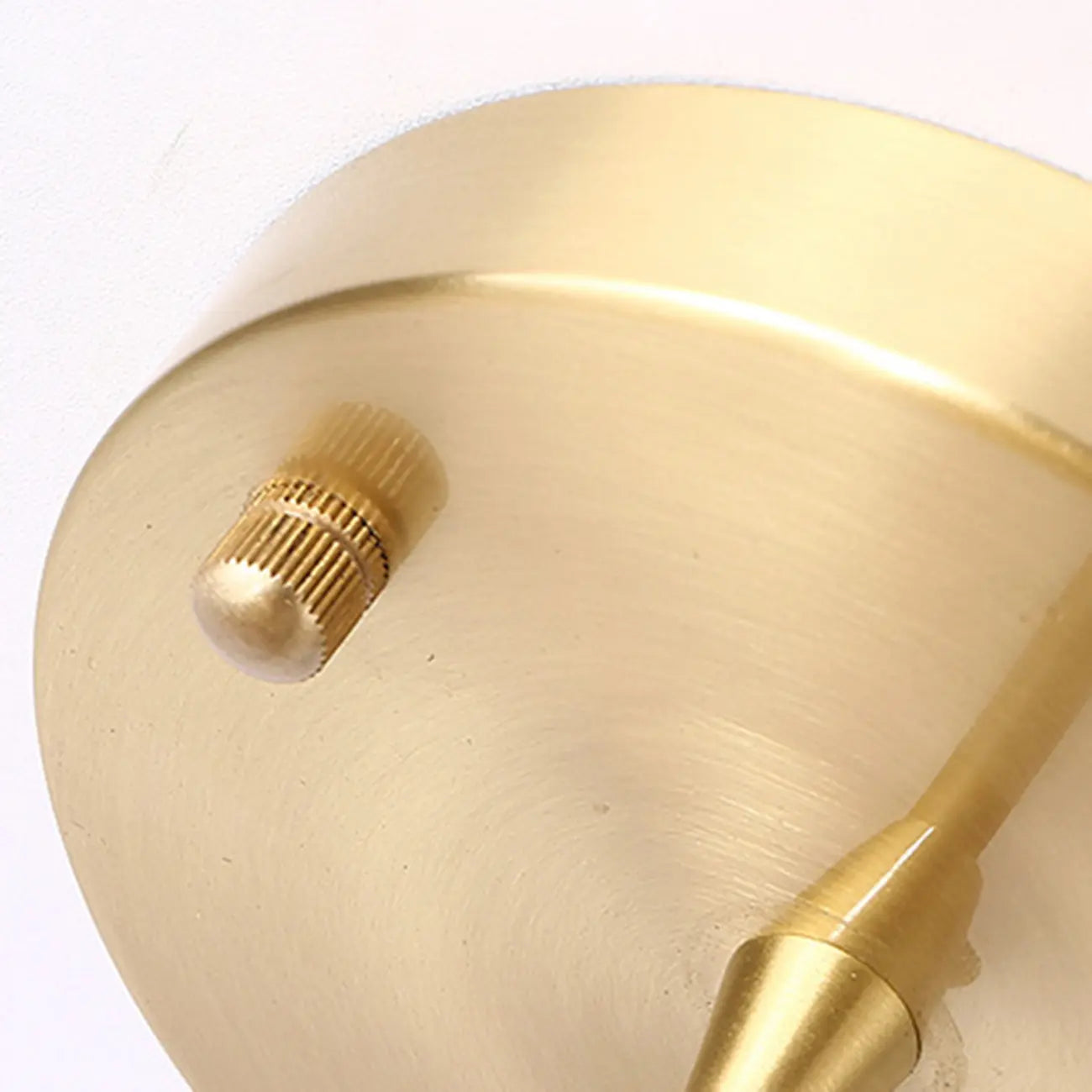 Minimalist Golden Cone Copper Semi Flush Ceiling Light