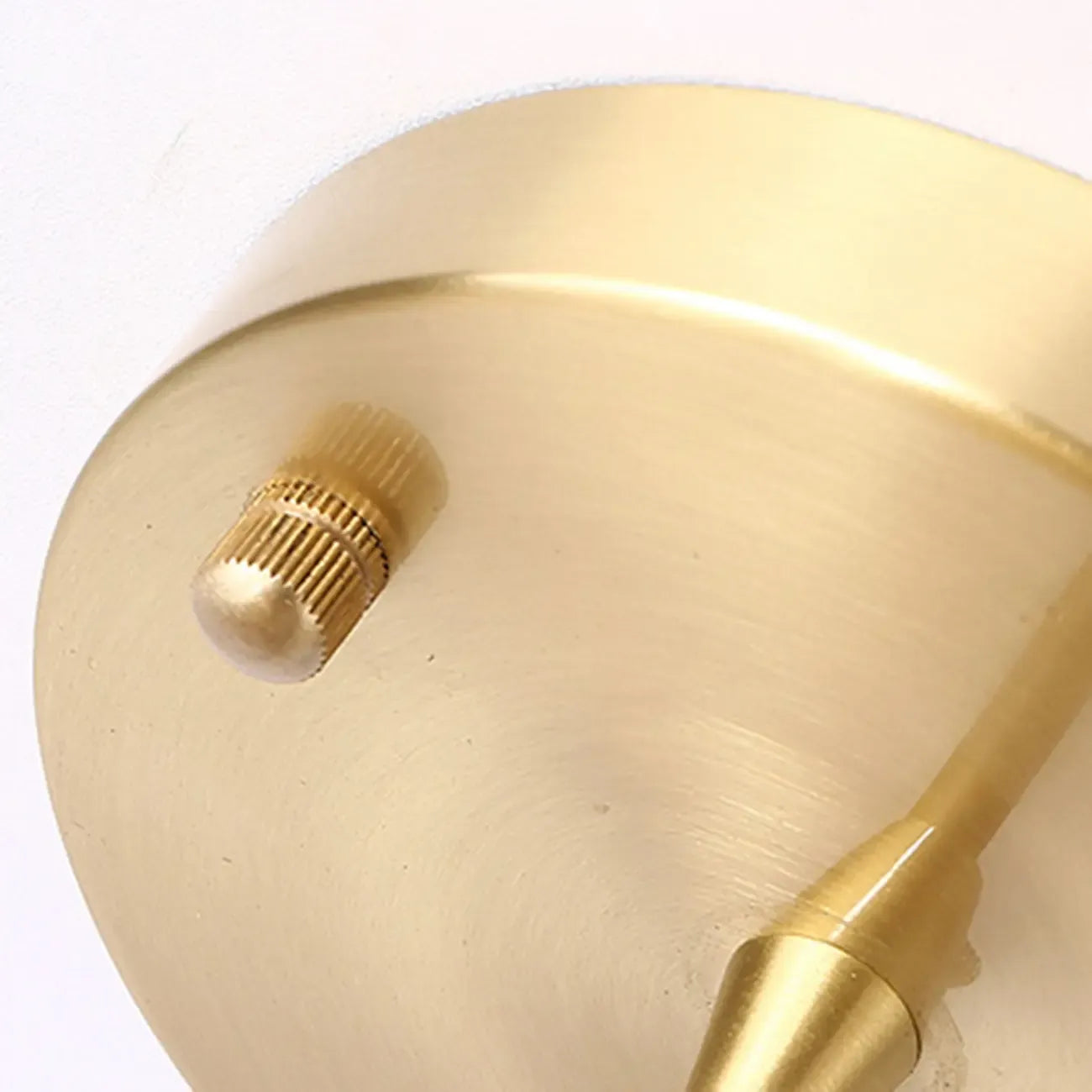 Minimalist Golden Cone Copper Semi Flush Ceiling Light