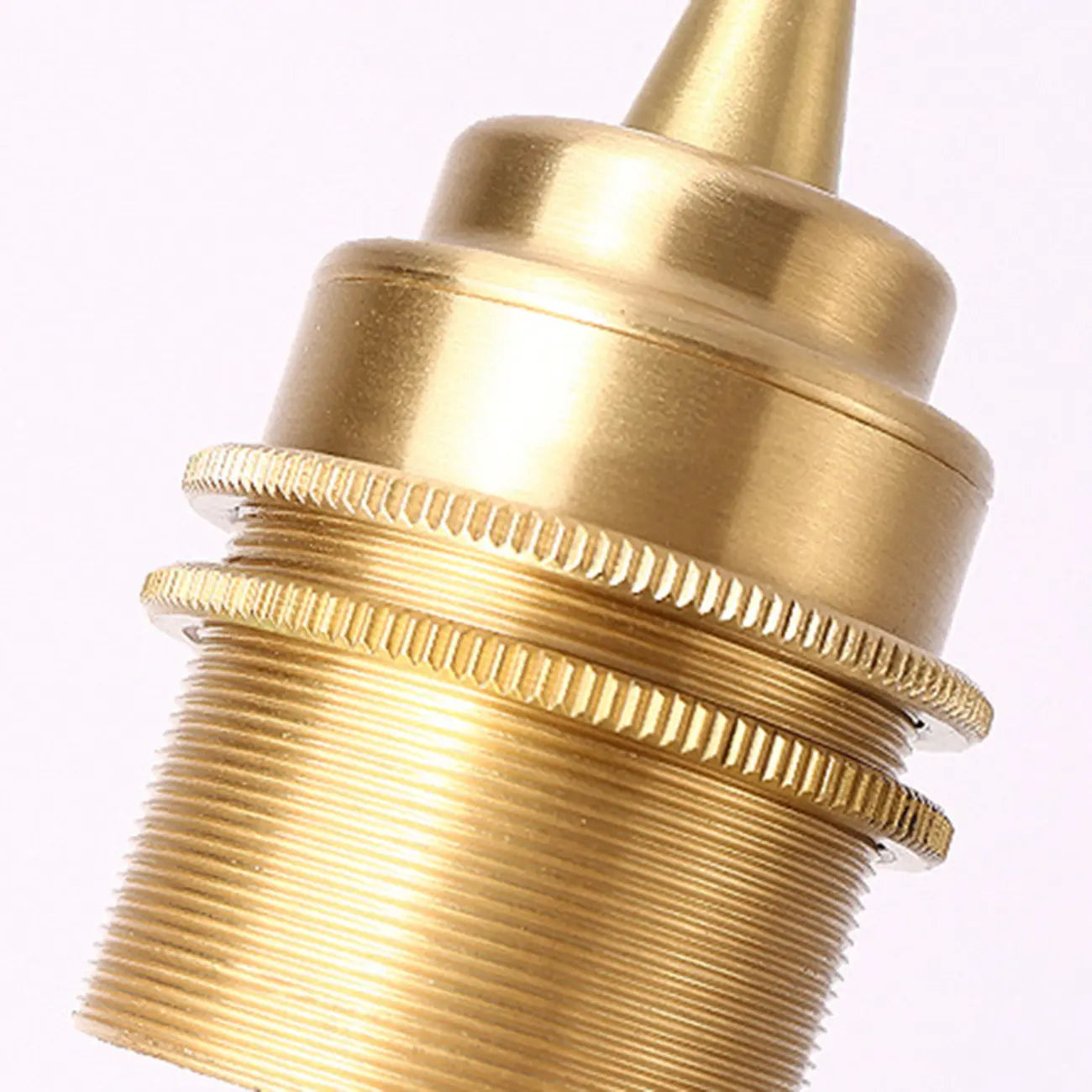 Minimalist Golden Cone Copper Semi Flush Ceiling Light