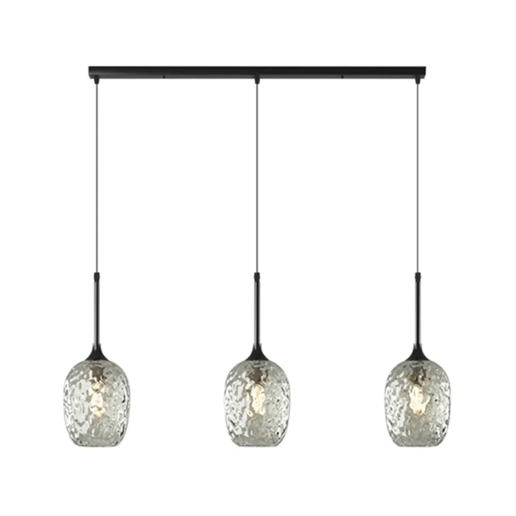 3-Light Glass Adjustable Pendant Lights for Kitchen