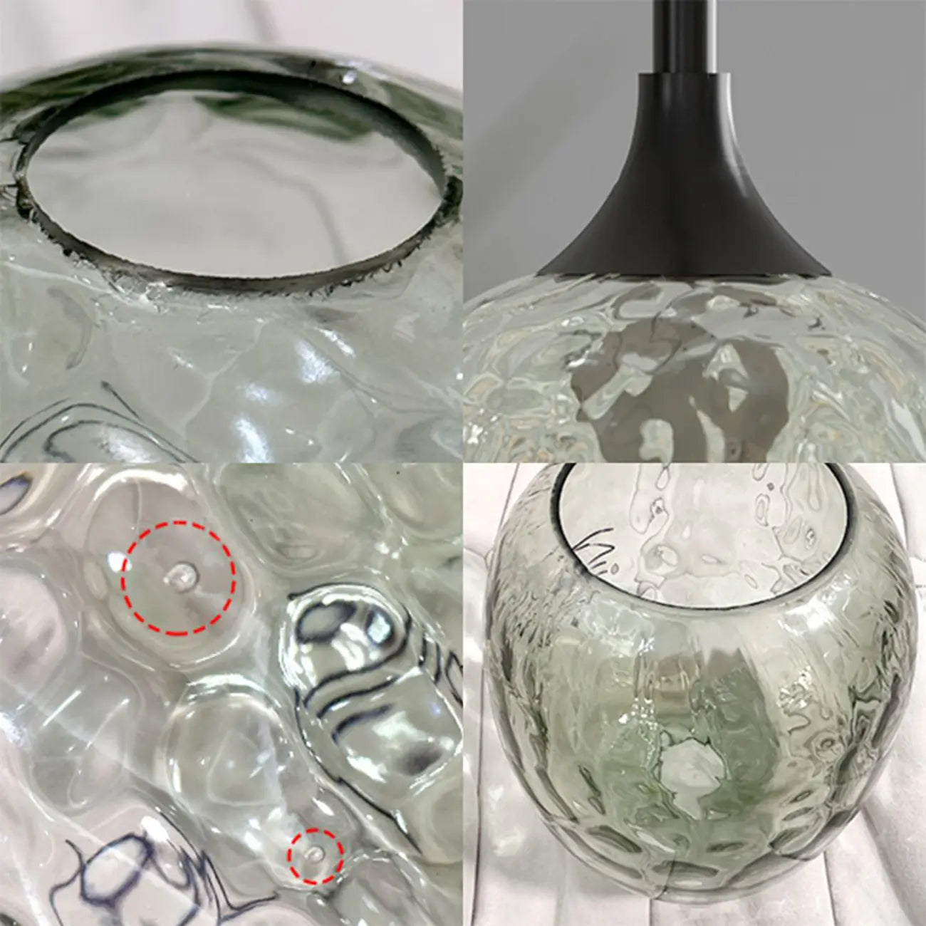 3-Light Glass Adjustable Pendant Lights for Kitchen