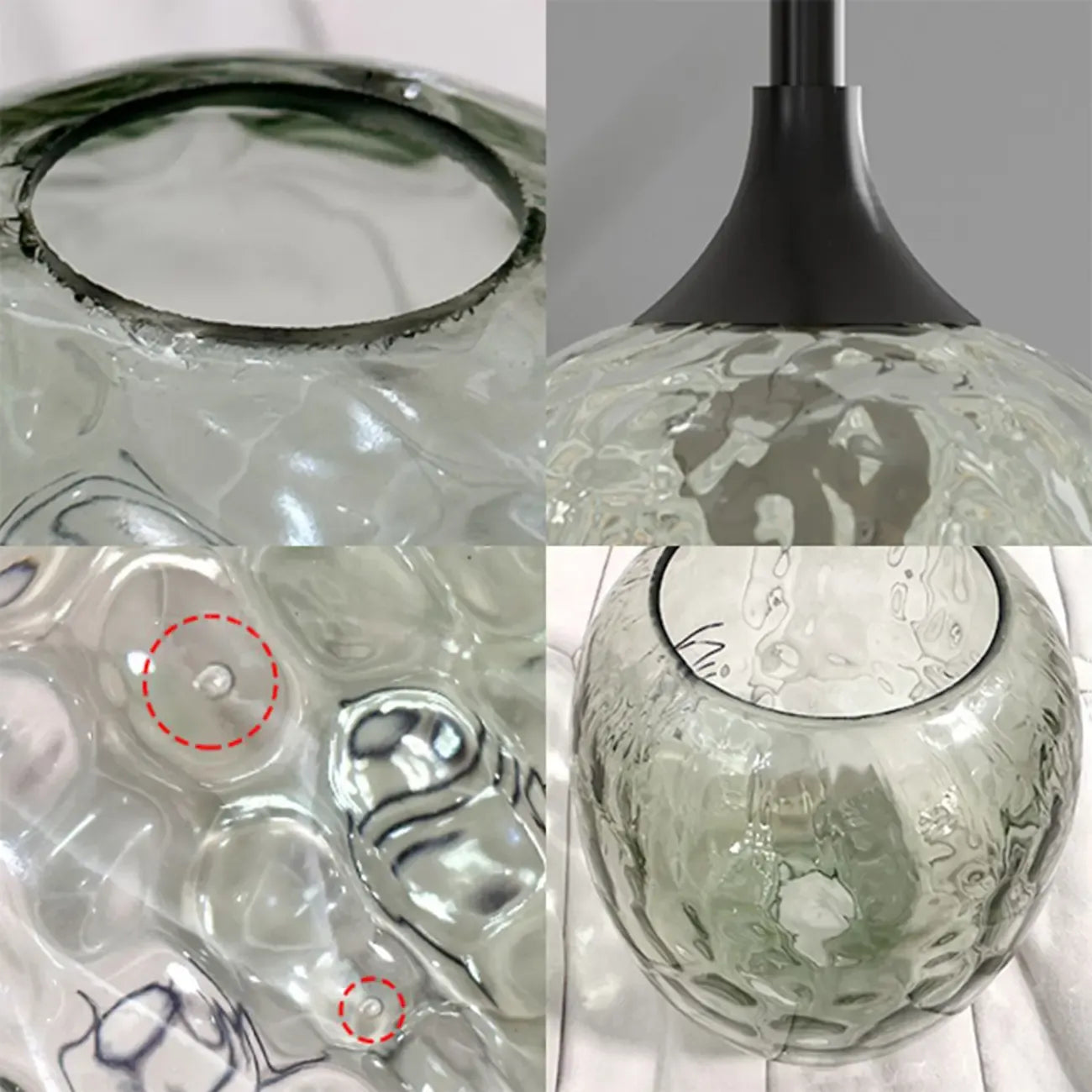 3-Light Glass Adjustable Pendant Lights for Kitchen