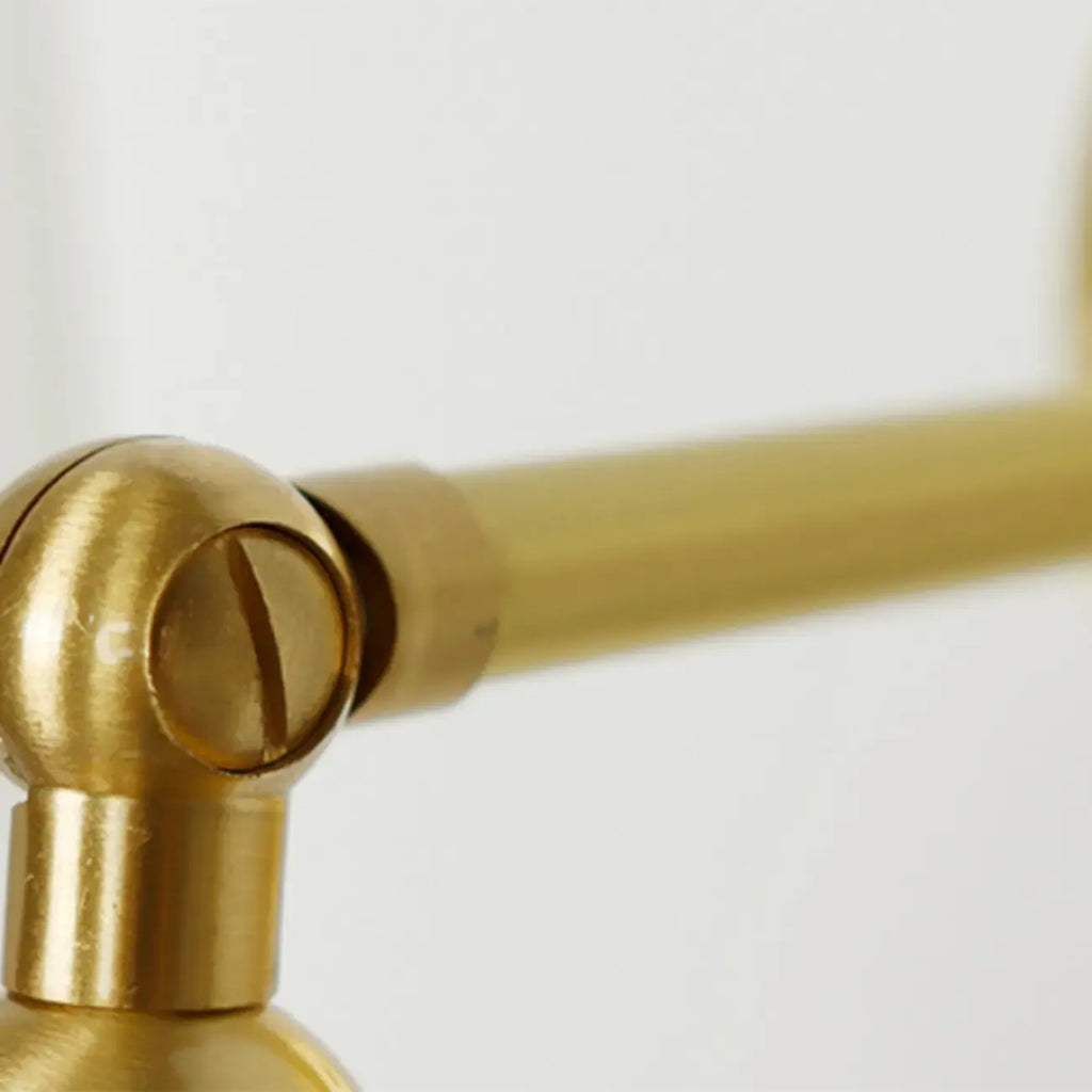 Transparent Globe Brass LED Wall Sconce for Hallway Lighting