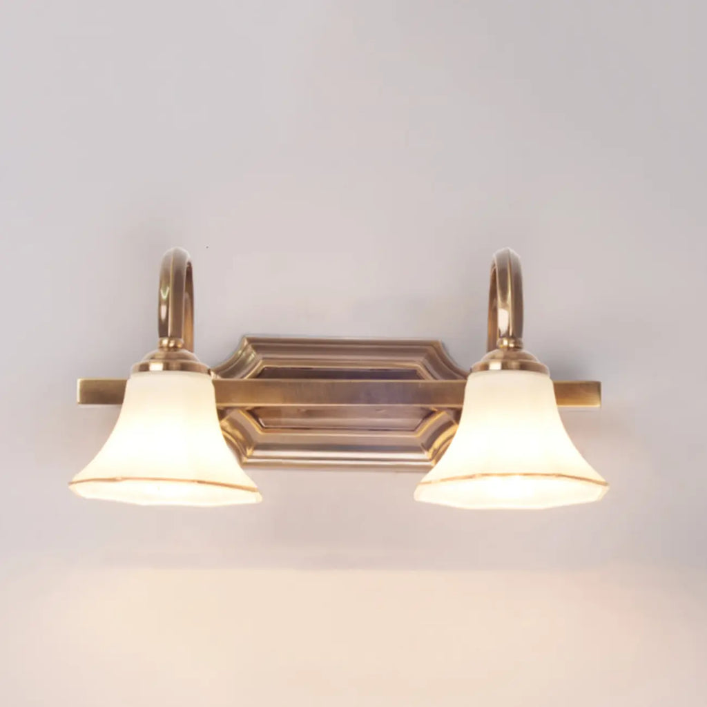 Modern Classic Gold Bell Glass Bathroom Vanity Light