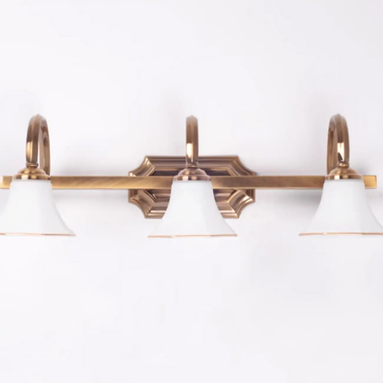 Modern Classic Gold Bell Glass Bathroom Vanity Light