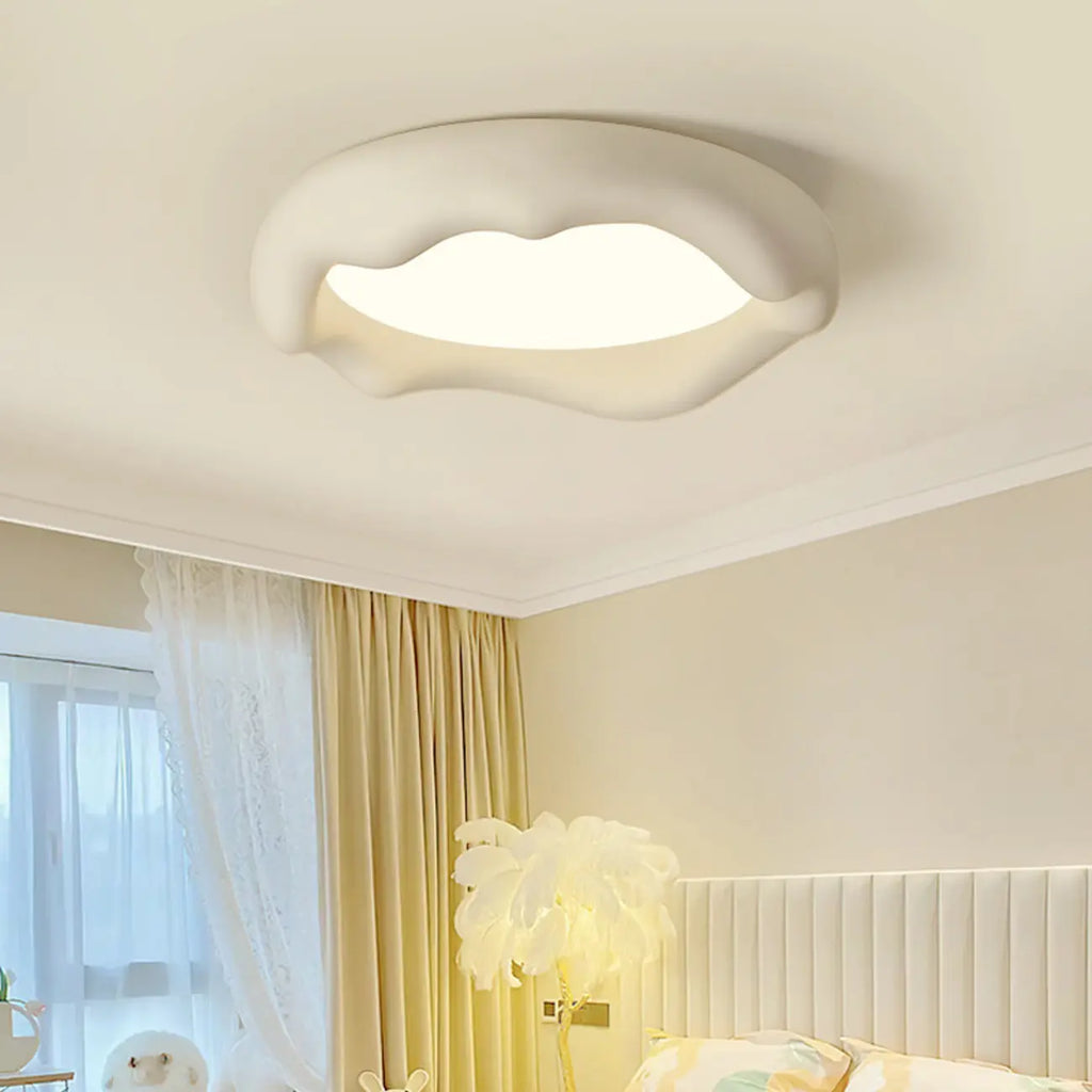 Acrylic Artistic Melting Cream Design Flush Ceiling Light