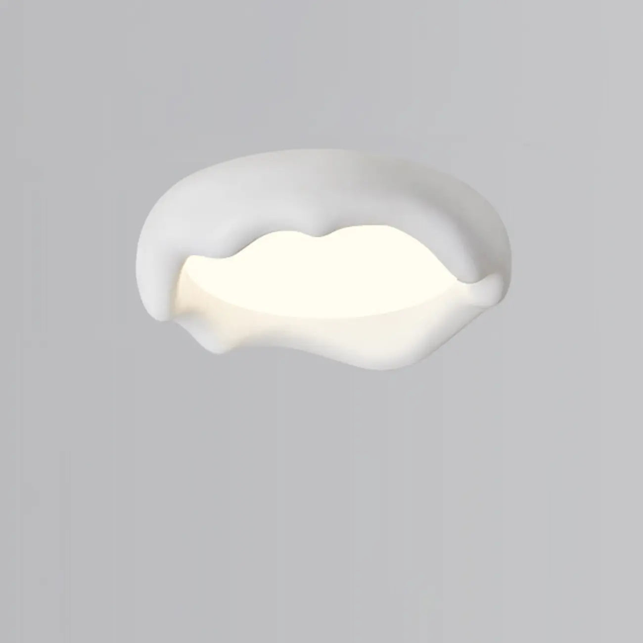 Acrylic Artistic Melting Cream Design Flush Ceiling Light