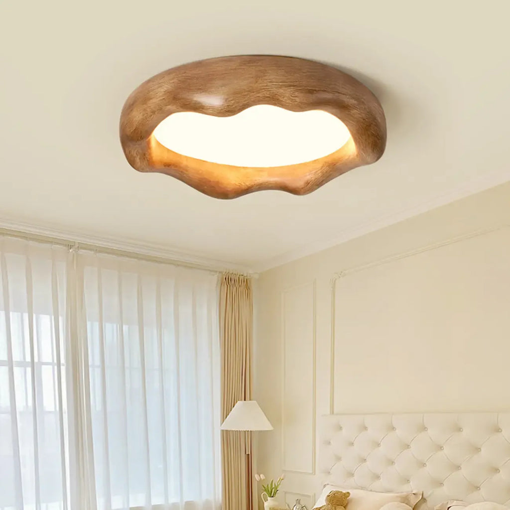 Acrylic Artistic Melting Cream Design Flush Ceiling Light
