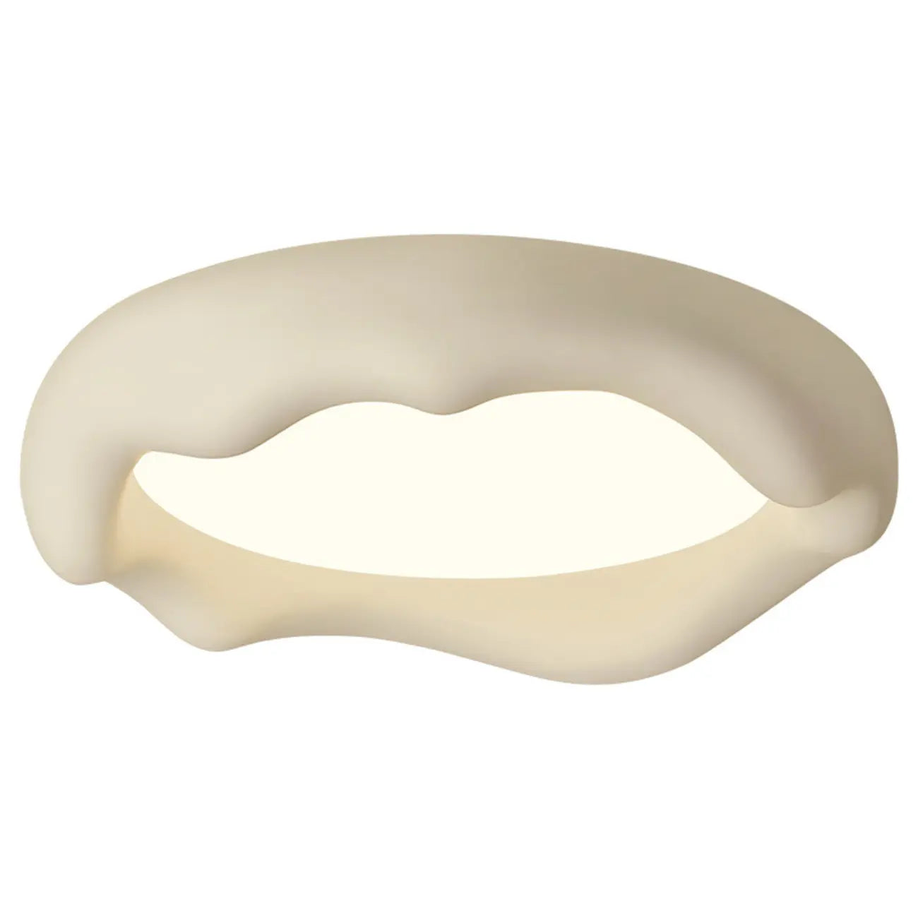 Acrylic Artistic Melting Cream Design Flush Ceiling Light