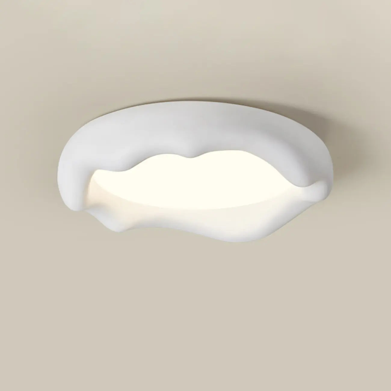 Acrylic Artistic Melting Cream Design Flush Ceiling Light