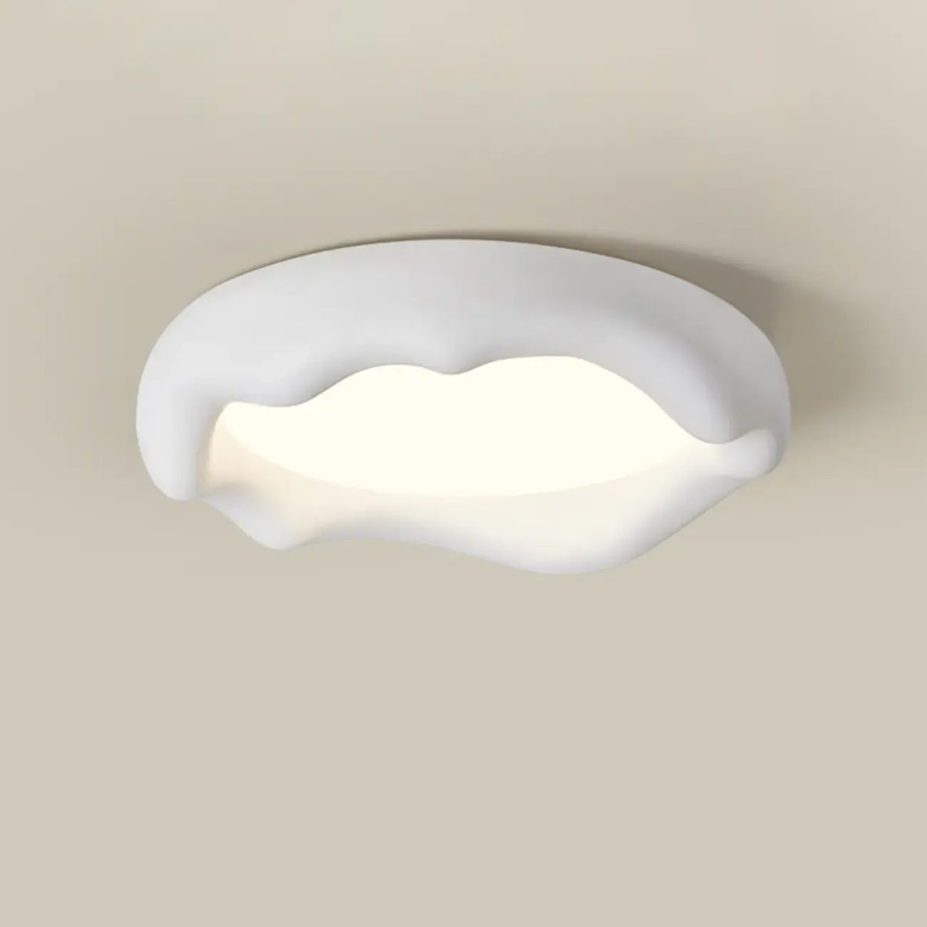 Acrylic Artistic Melting Cream Design Flush Ceiling Light