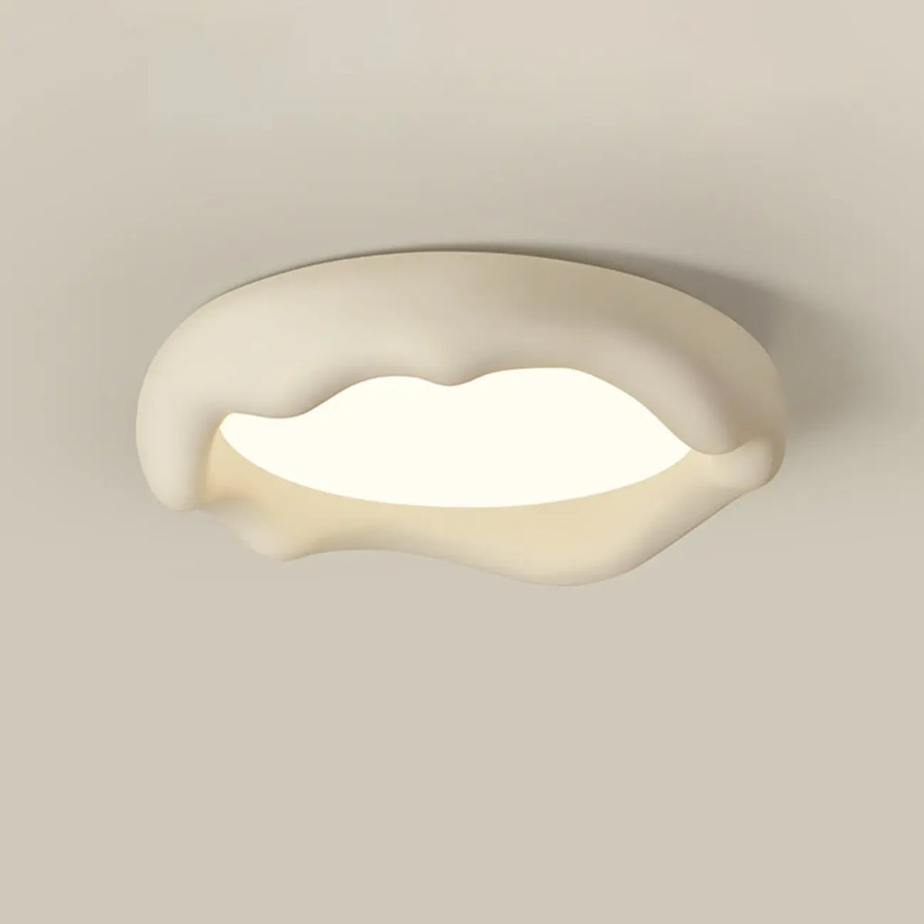 Acrylic Artistic Melting Cream Design Flush Ceiling Light