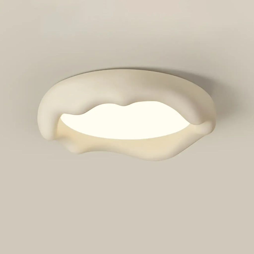 Acrylic Artistic Melting Cream Design Flush Ceiling Light