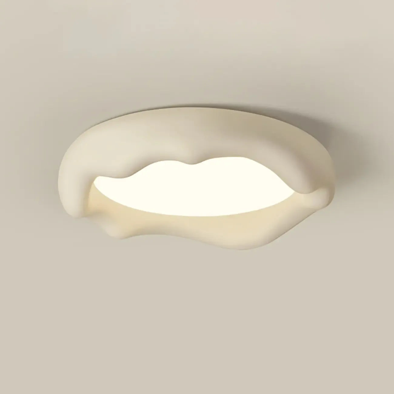 Acrylic Artistic Melting Cream Design Flush Ceiling Light
