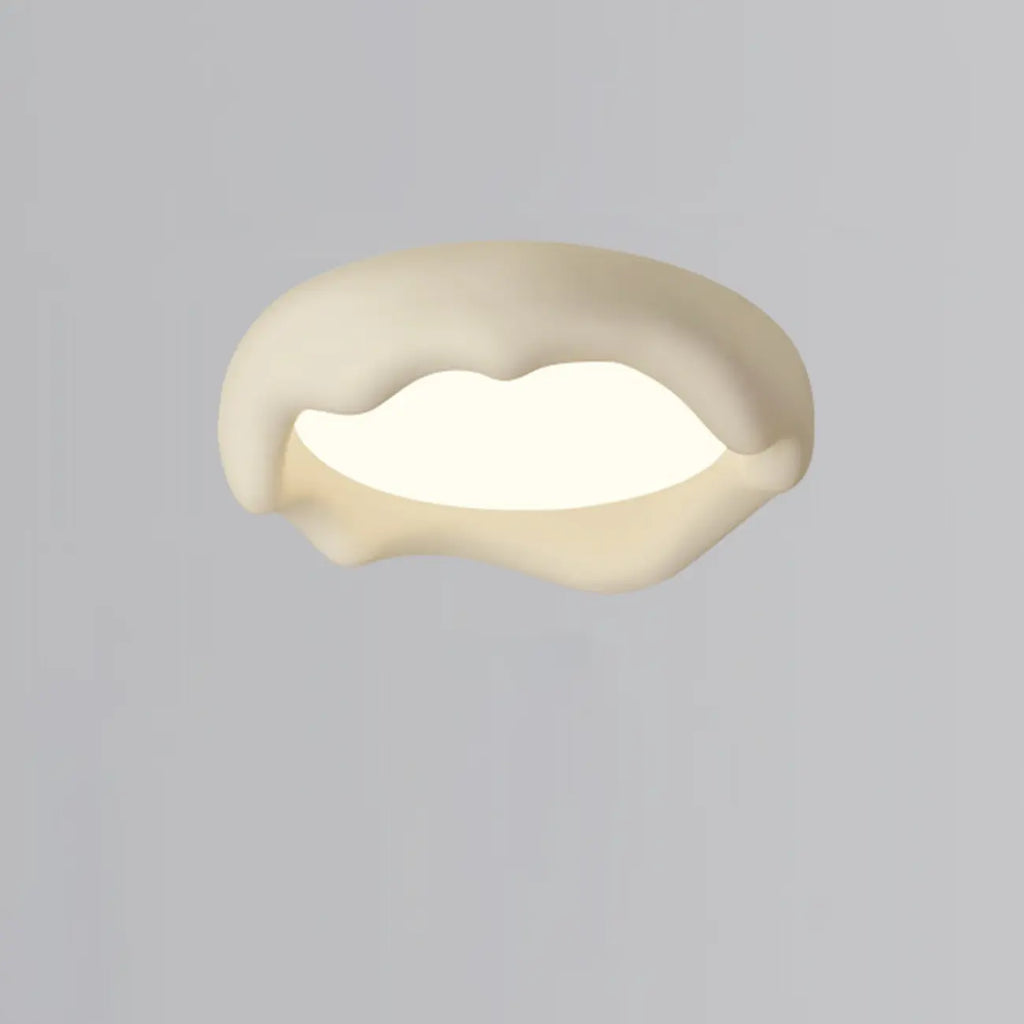 Acrylic Artistic Melting Cream Design Flush Ceiling Light