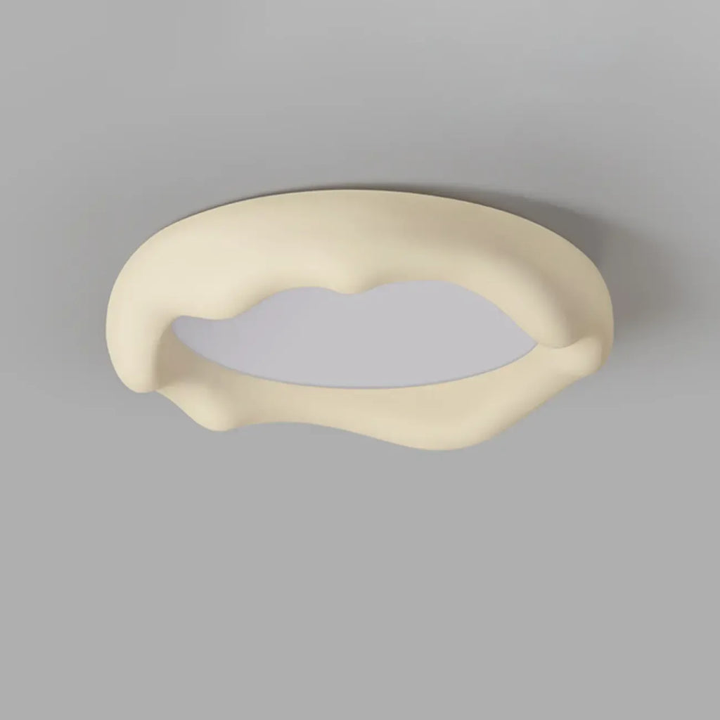 Acrylic Artistic Melting Cream Design Flush Ceiling Light