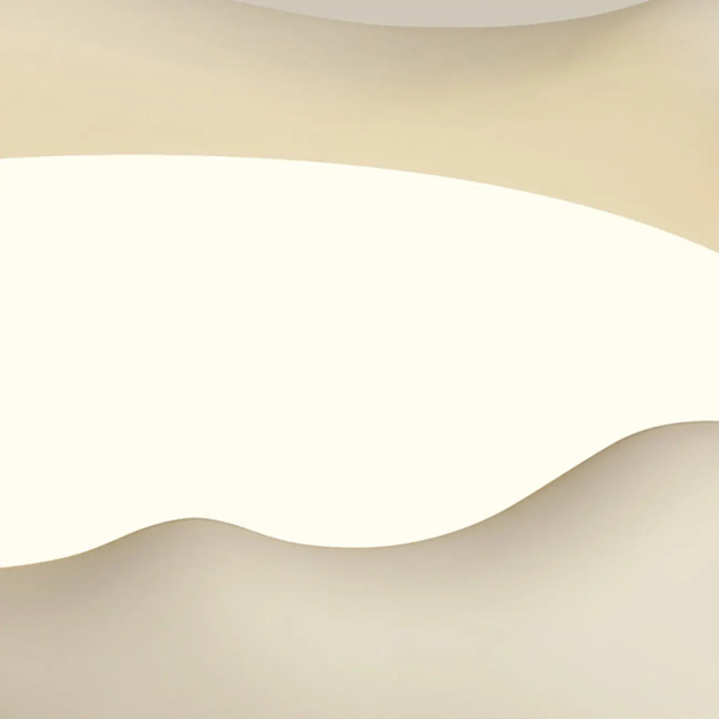 Acrylic Artistic Melting Cream Design Flush Ceiling Light