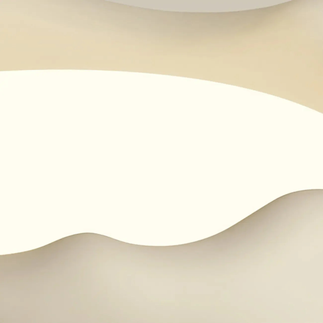 Acrylic Artistic Melting Cream Design Flush Ceiling Light