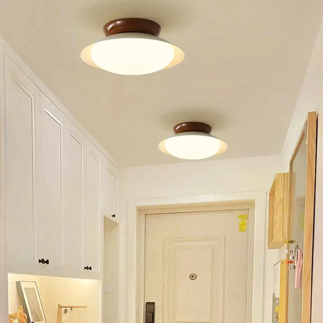Dimmable Semi Flush Mount LED Ceiling Light for Entryway