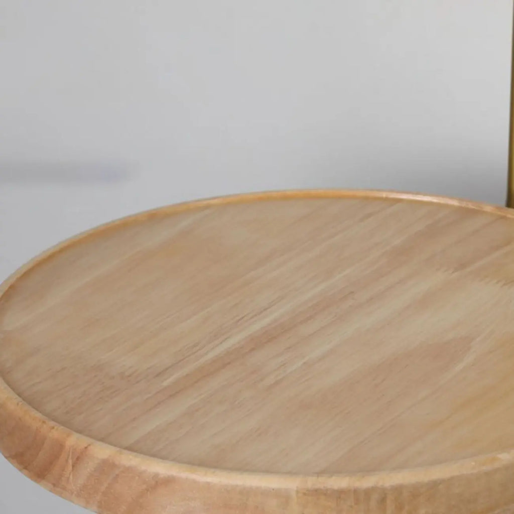 Industrial Indoor Wall Sconce with Shelf and Brass Finish