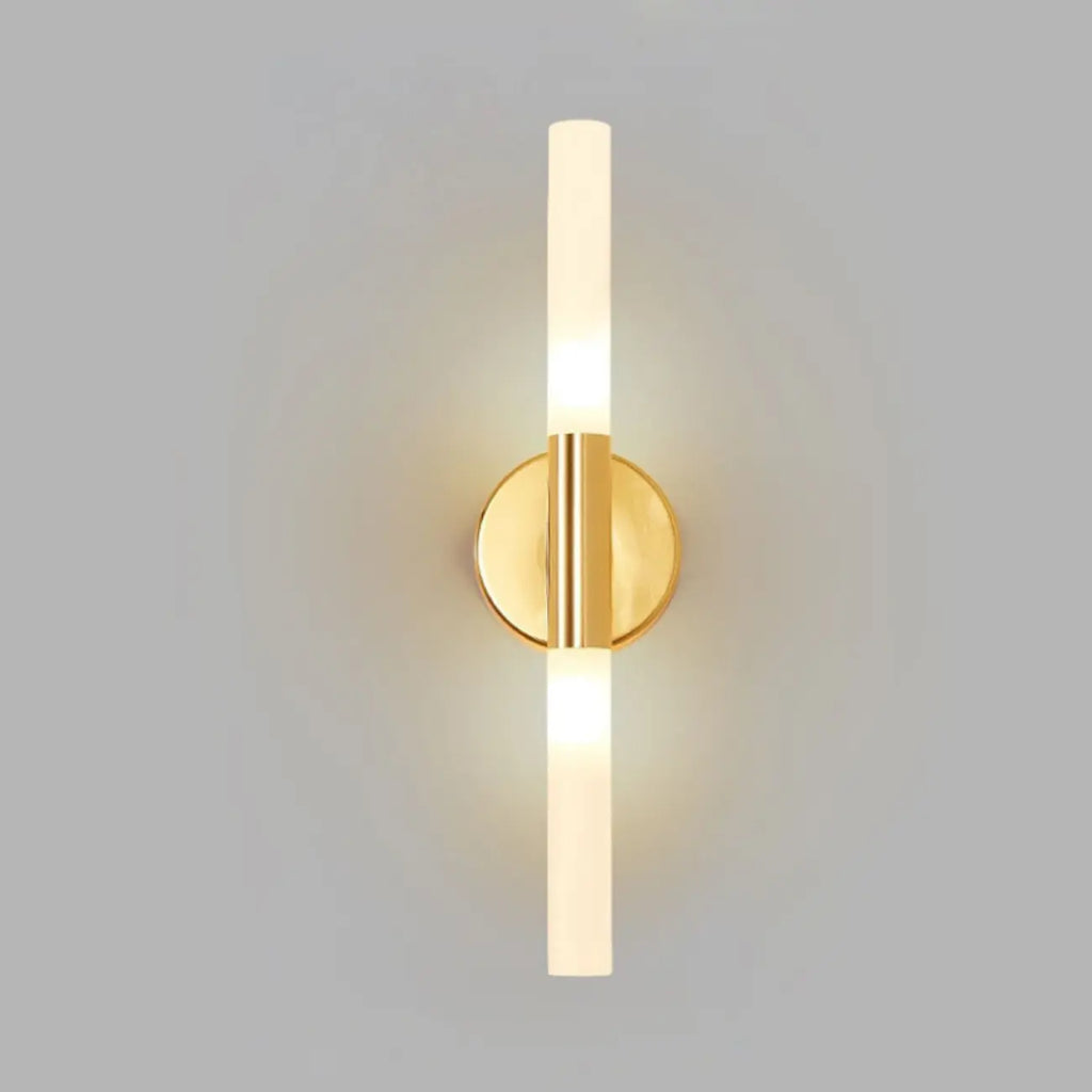 Modern Gold Cylinder Vanity Light for Bathroom