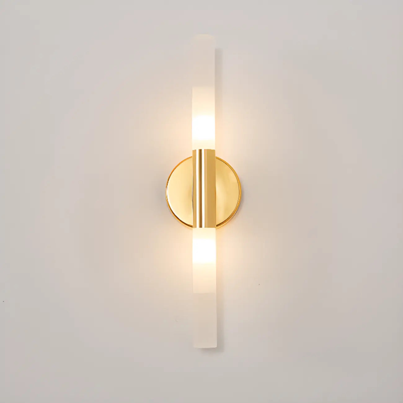 Modern Gold Cylinder Vanity Light for Bathroom