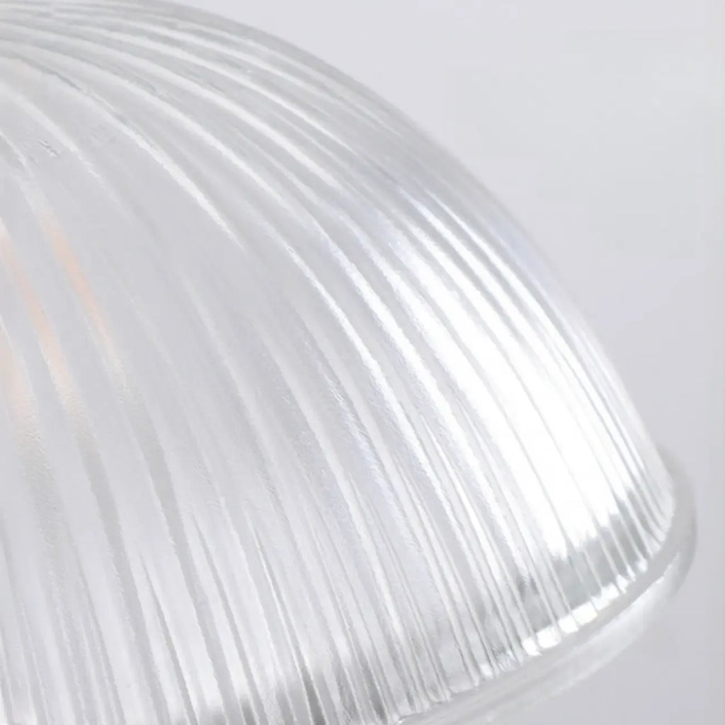 Adjustable Glass Dome Wooden Island Pendant Light  for Kitchen